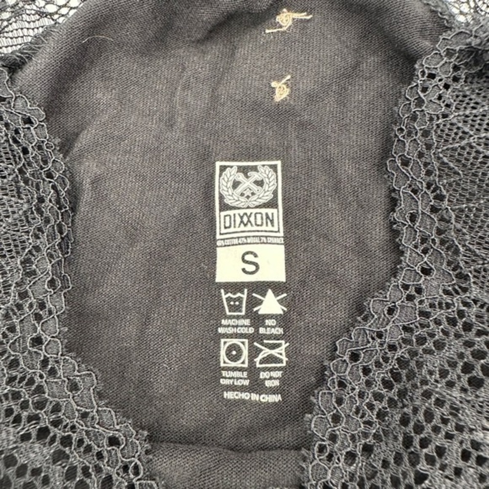 DIXXON Black Lace-Trim Tank Top - Picture 3 of 4